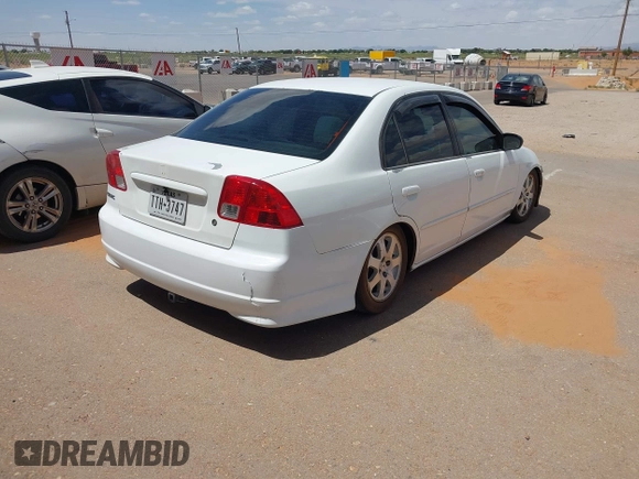 2004 Honda Civic LX with VIN 2HGES16514H539612, listed as a IAAI auction lot 42203658 with Not Provided miles and . Bid and sale history available at DreamBid. Image 4.