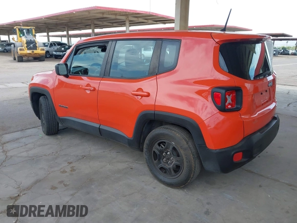 2017 Jeep Renegade Sport with VIN ZACCJAAB5HPE50670, listed as a IAAI auction lot 42192539 with 91,008 mi miles and . Bid and sale history available at DreamBid. Image 3.