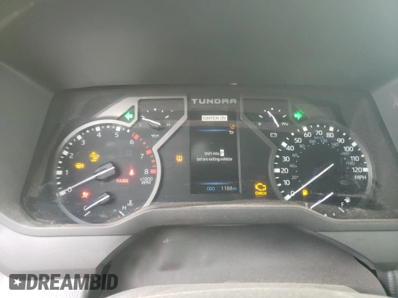 2023 Toyota Tundra SR z VIN 5TFKB5DB2PX073626, wystawiony jako Copart lot #71671243 z przebiegiem 1 188 mil mil oraz . Historia ofert i sprzedaży dostępna na DreamBid. Obrazek 9.