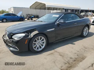 2017 BMW 6 Series 640i with VIN WBA6F1C56HGT83626, listed as a Copart auction lot 68488584 with 83,281 mi miles and Salvage Title. Bid and sale history available at carsss.com. Image 1.