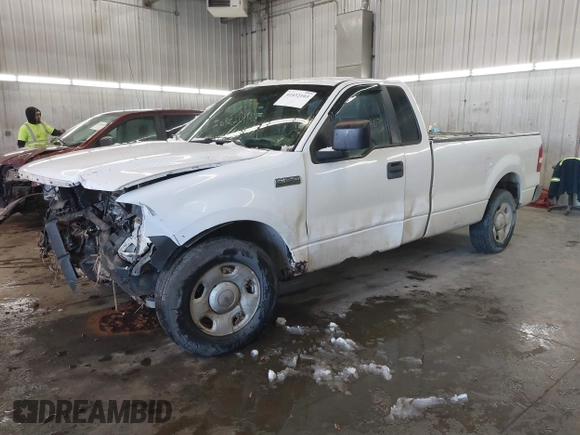 2007 Ford F-150 XL with VIN 1FTRF12287NA79909, listed as a IAAI auction lot 41432103 with 0 mi miles. Bid and sale history available at carsss.com. Image 2.