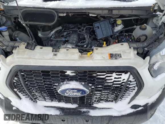 2023 Ford Transit Cargo with VIN 1FTBR2YG7PKA55474, listed as a Copart auction lot 45338615 with Not Provided miles and Salvage Title. Bid and sale history available at DreamBid. Image 13.