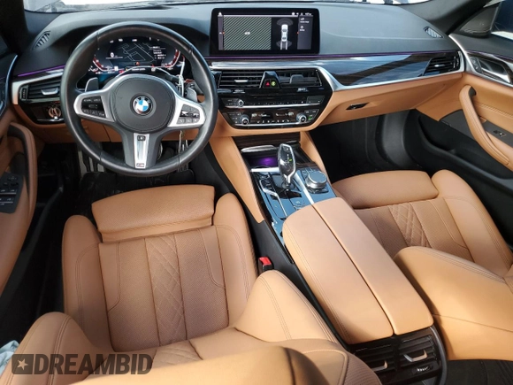2023 BMW 5 Series 540i xDrive with VIN WBA73BJ00PWY18798, listed as a Copart auction lot 72574454 with 26,445 mi miles and Salvage Title. Bid and sale history available at carsss.com. Image 8.
