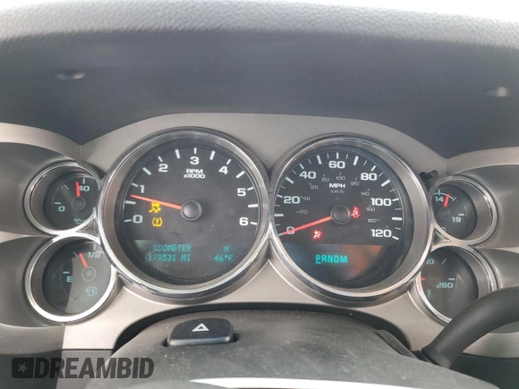 2013 Chevrolet Silverado 1500 LT with VIN 1GCRCSE05DZ407588, listed as a Copart auction lot 45199115 with 178,531 mi miles and Salvage Title. Bid and sale history available at DreamBid. Image 9.