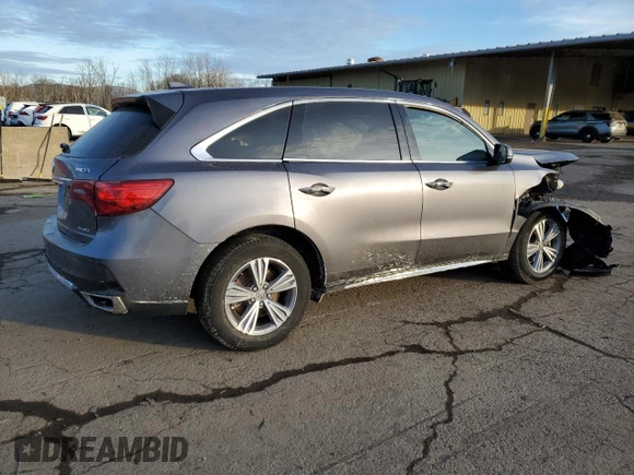 2020 Acura MDX with VIN 5J8YD4H32LL044213, listed as a Copart auction lot 43228305 with 63,499 mi miles and Salvage Title. Bid and sale history available at carsss.com. Image 3.