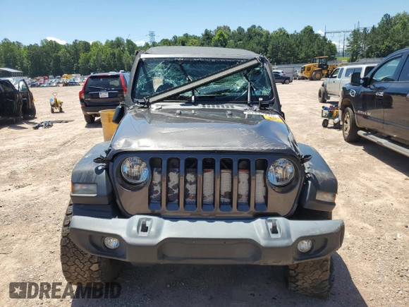 2020 Jeep Wrangler Unlimited Sport Altitude with VIN 1C4HJXDN7LW224107, listed as a Copart auction lot 61435715 with 38,151 mi miles and Salvage title. Bid and sale history available at DreamBid. Image 5.