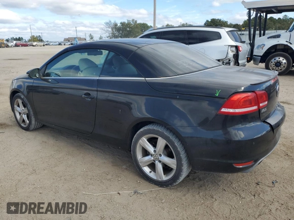 2012 Volkswagen Eos Lux with VIN WVWFW7AH3CV015475, listed as a Copart auction lot 78923724 with 109,453 mi miles and Salvage Title. Bid and sale history available at DreamBid. Image 2.