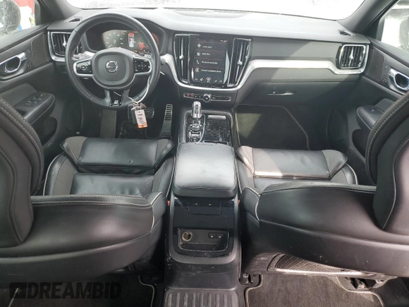 2019 Volvo S60 R-Design with VIN 7JRBR0FM0KG018082, listed as a Copart auction lot 44216225 with 52,692 mi miles and Salvage Title. Bid and sale history available at carsss.com. Image 8.