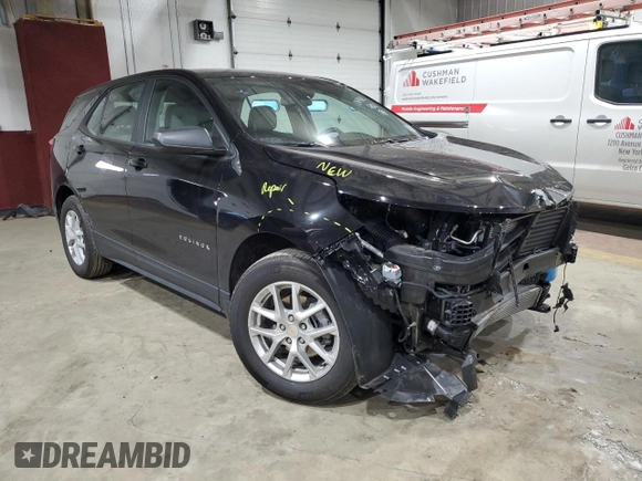 2024 Chevrolet Equinox LS with VIN 3GNAXHEG6RL146544, listed as a Copart auction lot 41584155 with 5,601 mi miles and Salvage Title. Bid and sale history available at DreamBid. Image 4.