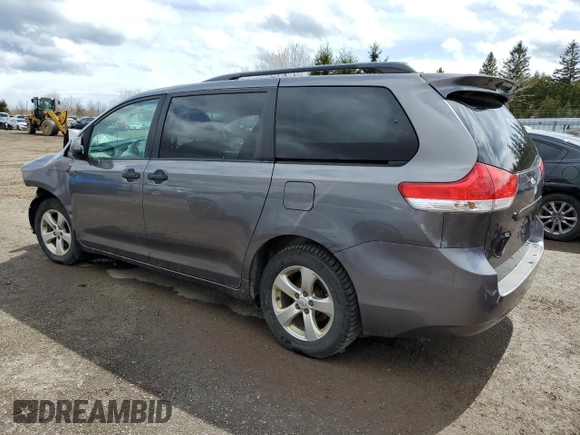 2011 Toyota Sienna with VIN 5TDZK3DC4BS081429, listed as a Copart auction lot 51644065 with 0 mi miles and Salvage Title. Bid and sale history available at carsss.com. Image 2.