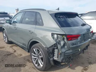 2023 Audi Q3 S line Premium with VIN WA1DECF38P1137384, listed as a IAAI auction lot 41895727 with 28,529 mi miles and . Bid and sale history available at DreamBid. Image 3.