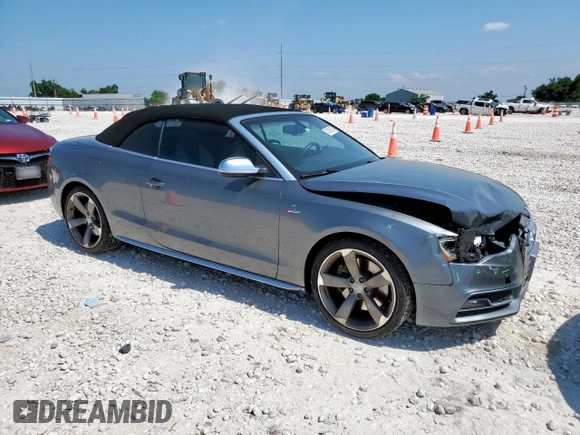 2014 Audi S5 Premium Plus z VIN WAUCGAFH4EN011327, wystawiony jako Copart lot #57396105 z przebiegiem 69 048 mil mil oraz Szkoda całkowita • Salvage title. Historia ofert i sprzedaży dostępna na DreamBid. Obrazek 4.