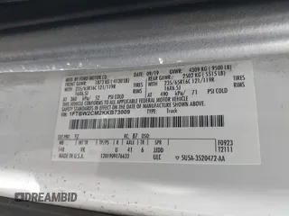 2019 Ford Transit with VIN 1FTBW2CM2KKB73009, listed as a IAAI auction lot 42739561 with 144,807 mi miles and . Bid and sale history available at DreamBid. Image 9.