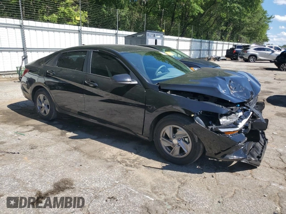 2024 Hyundai Elantra SE with VIN KMHLL4DG8RU831976, listed as a Copart auction lot 57838755 with 6,228 mi miles and Salvage title. Bid and sale history available at DreamBid. Image 4.