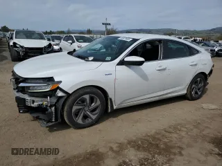 2020 Honda Insight EX with VIN 19XZE4F54LE000758, listed as a Copart auction lot 49923805 with 76,483 mi miles and Salvage Title. Bid and sale history available at carsss.com. Image 1.