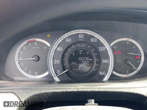 2015 Honda Accord LX with VIN 1HGCR2F3XFA247367, listed as a Copart auction lot 52890395 with 106,078 mi miles and Salvage Title. Bid and sale history available at DreamBid. Image 9.