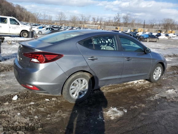 2019 Hyundai Elantra SE with VIN KMHD74LF0KU863750, listed as a Copart auction lot 44943925 with 73,423 mi miles and Salvage Title. Bid and sale history available at carsss.com. Image 3.