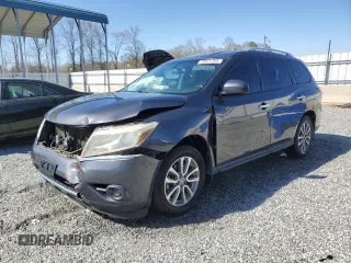 2014 Nissan Pathfinder Platinum with VIN 5N1AR2MM4EC732992, listed as a Copart auction lot 49872395 with 94,476 mi miles and Salvage Title. Bid and sale history available at carsss.com. Image 1.