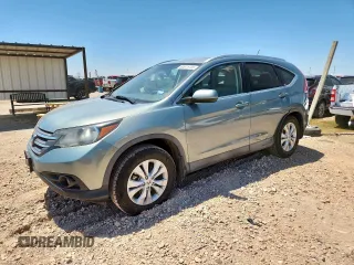 2012 Honda CR-V EX-L with VIN 2HKRM4H74CH603903, listed as a Copart auction lot 60871705 with 135,665 mi miles and Salvage title. Bid and sale history available at DreamBid. Image 1.