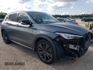 2020 Infiniti QX50 LUXE with VIN 3PCAJ5M18LF116392, listed as a Copart auction lot 49584313 with 42,781 mi miles. Bid and sale history available at carsss.com. Image 4.