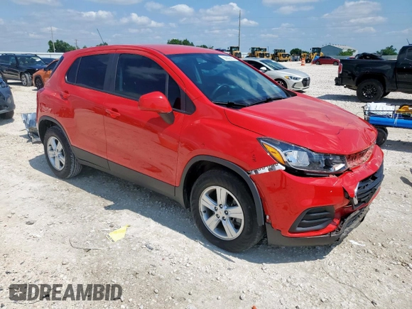 2020 Chevrolet Trax LS with VIN KL7CJKSB8LB350972, listed as a Copart auction lot 59056185 with 41,788 mi miles and Salvage title. Bid and sale history available at DreamBid. Image 4.