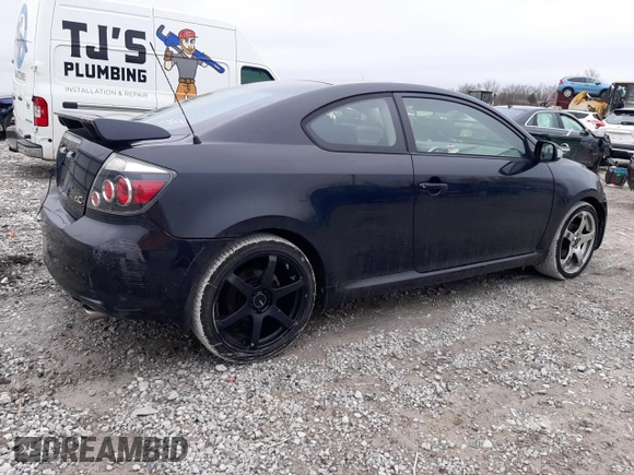 2010 Scion tC with VIN JTKDE3B74A0315490, listed as a Copart auction lot 43698465 with 154,695 mi miles and Salvage Title. Bid and sale history available at carsss.com. Image 3.