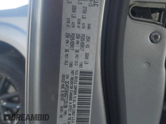 2016 Dodge Journey SXT with VIN 3C4PDDBG6GT133198, listed as a Copart auction lot 52417265 with 159,564 mi miles and Salvage Title. Bid and sale history available at carsss.com. Image 14.
