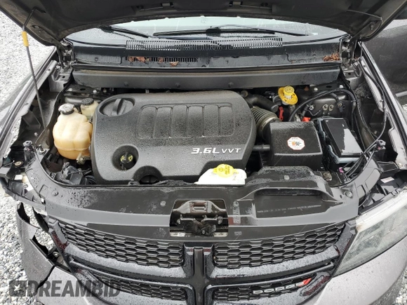 2015 Dodge Journey SXT with VIN 3C4PDCCG1FT753996, listed as a Copart auction lot 72997784 with 110,430 mi miles and Salvage title. Bid and sale history available at DreamBid. Image 14.