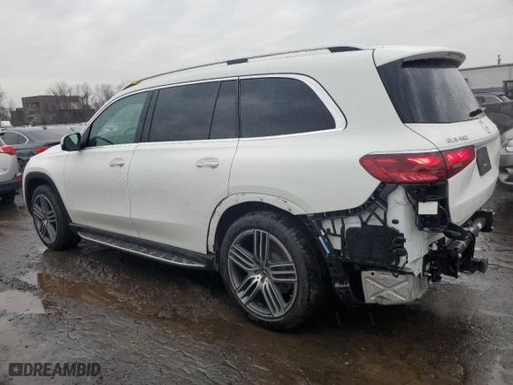 2024 Mercedes-Benz GLS with VIN 4JGFF5KE0RB207936, listed as a Copart auction lot 45706885 with 10,543 mi miles and Salvage Title. Bid and sale history available at carsss.com. Image 2.