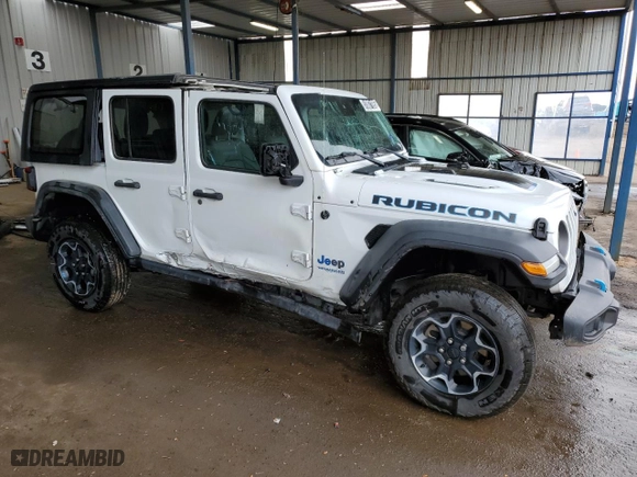 2022 Jeep Wrangler 4xe Unlimited Rubicon with VIN 1C4JJXR60NW250148, listed as a Copart auction lot 51087195 with 46,385 mi miles and Clean Title. Bid and sale history available at carsss.com. Image 4.