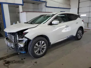 2015 Nissan Murano S z VIN 5N1AZ2MH6FN247195, wystawiony jako Copart lot #60085315 z przebiegiem 76 605 mil mil oraz Szkoda całkowita • Salvage title. Historia ofert i sprzedaży dostępna na DreamBid. Obrazek 1.