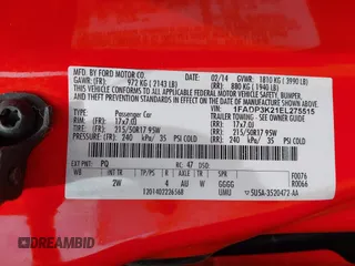 2014 Ford Focus SE with VIN 1FADP3K21EL275515, listed as a IAAI auction lot 42064704 with 142,147 mi miles. Bid and sale history available at carsss.com. Image 9.