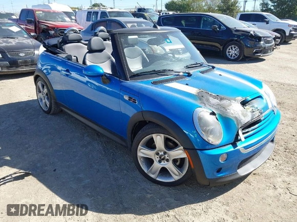 2007 MINI Convertible S with VIN WMWRH33547TL94374, listed as a IAAI auction lot 40910780 with 45,162 mi miles and . Bid and sale history available at DreamBid. Image 1.