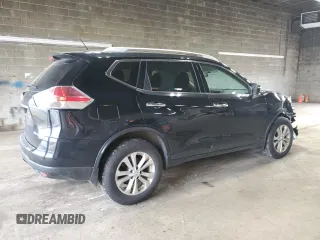 2015 Nissan Rogue SL with VIN 5N1AT2MV0FC818599, listed as a Copart auction lot 54659605 with 143,877 mi miles and Salvage Title. Bid and sale history available at carsss.com. Image 3.