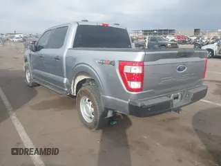 2023 Ford F-150 XL with VIN 1FTFW1ED9PFA89505, listed as a IAAI auction lot 41260198 with 56,805 mi miles. Bid and sale history available at carsss.com. Image 3.