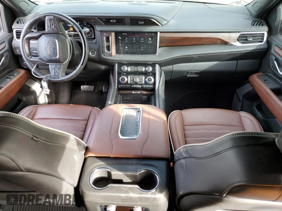 2023 GMC Yukon Denali Ultimate with VIN 1GKS2EKL7PR381606, listed as a Copart auction lot 43817325 with 27,272 mi miles and Salvage Title. Bid and sale history available at carsss.com. Image 8.