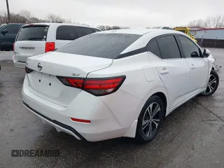 2020 Nissan Sentra SV with VIN 3N1AB8CVXLY228721, listed as a IAAI auction lot 38604644 with 70,458 mi miles. Bid and sale history available at carsss.com. Image 4.