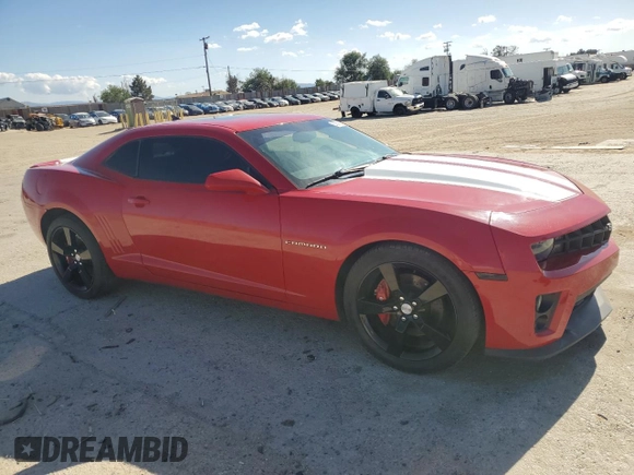 2011 Chevrolet Camaro 2SS with VIN 2G1FT1EW9B9214149, listed as a Copart auction lot 57001615 with 88,137 mi miles and Salvage Title. Bid and sale history available at DreamBid. Image 4.