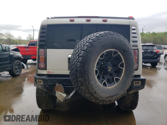 2003 Hummer H2 with VIN 5GRGN23U43H128269, listed as a Copart auction lot 47992444 with 153,360 mi miles and Salvage Title. Bid and sale history available at carsss.com. Image 6.