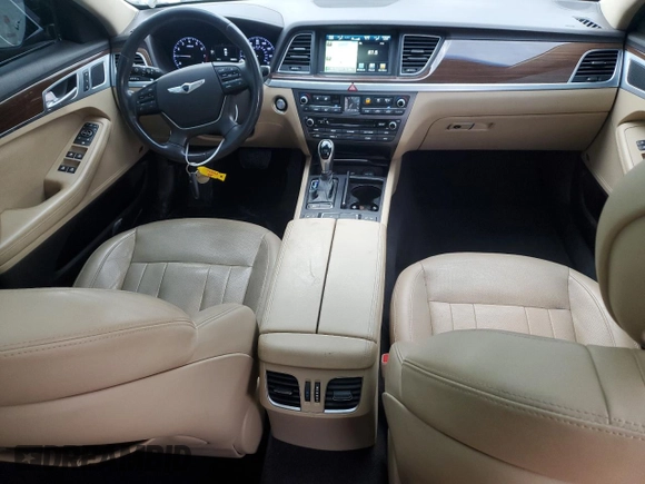 2016 Hyundai Genesis 3.8L with VIN KMHGN4JE6GU128579, listed as a Copart auction lot 69292634 with 83,603 mi miles and Salvage Title. Bid and sale history available at carsss.com. Image 8.