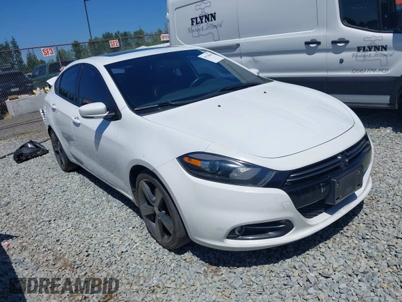 2015 Dodge Dart GT with VIN 1C3CDFEB9FD150533, listed as a IAAI auction lot 39710049 with 102,449 mi miles. Bid and sale history available at carsss.com. Image 1.