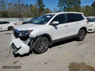 2023 Honda Passport EX-L with VIN 5FNYF8H54PB017234, listed as a Copart auction lot 49524635 with 43,739 mi miles and Salvage Title. Bid and sale history available at carsss.com. Image 1.