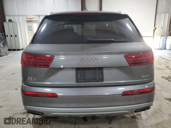 2017 Audi Q7 Premium Plus with VIN WA1LAAF78HD057758, listed as a Copart auction lot 52542015 with 79,681 mi miles and Salvage Title. Bid and sale history available at DreamBid. Image 6.