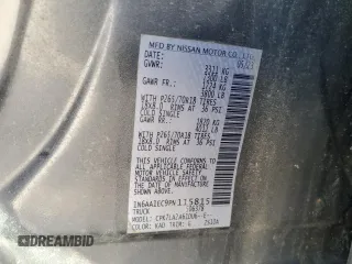2023 Nissan Titan SV с VIN 1N6AA1EC9PN115815, выставлен на аукционе Copart как лот 50209625 с пробегом 35 280 миль миль и На запчасти • Non repairable. История ставок и продаж доступна на DreamBid. Изображение 12.