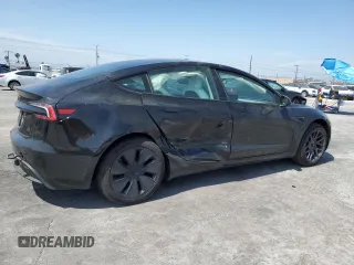 2025 Tesla Model 3 Long Range with VIN 5YJ3E1EA8SF918928, listed as a Copart auction lot 53454155 with 2,061 mi miles and Salvage title. Bid and sale history available at DreamBid. Image 3.