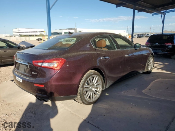 2017 Maserati Ghibli S Q4 with VIN ZAM57RTA5H1213280, listed as a Copart auction lot 46416625 with NaN miles and Salvage Title. Bid and sale history available at carsss.com. Image 3.