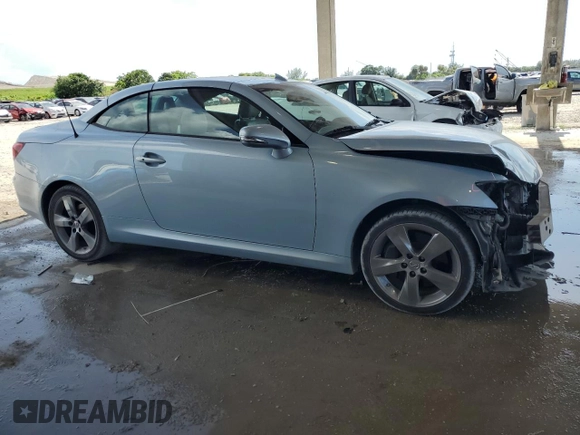 2011 Lexus IS 350 C with VIN JTHFE2C24B2506442, listed as a Copart auction lot 58697855 with 122,795 mi miles and Salvage title. Bid and sale history available at DreamBid. Image 4.
