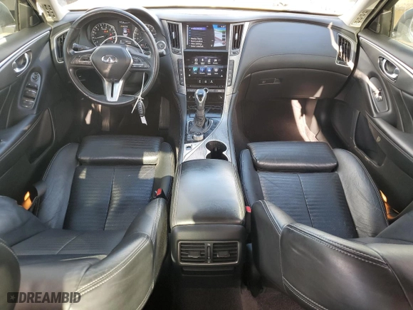 2018 Infiniti Q50 3.0t LUXE with VIN JN1EV7AP3JM365281, listed as a Copart auction lot 49088665 with 98,038 mi miles and Salvage Title. Bid and sale history available at carsss.com. Image 8.
