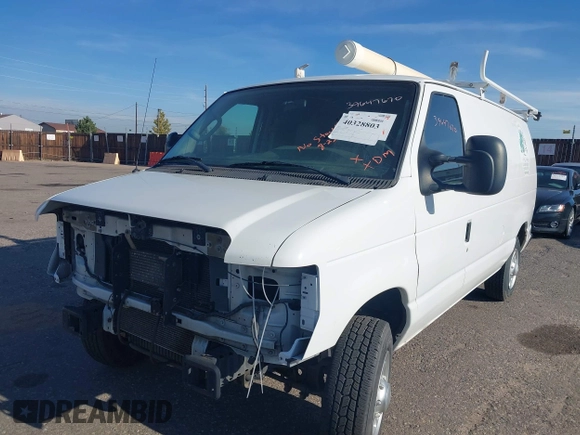 2012 Ford Econoline Cargo Commercial with VIN 1FTNE1EW3CDB06188, listed as a IAAI auction lot 40328803 with 138,502 mi miles and . Bid and sale history available at DreamBid. Image 2.