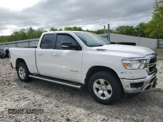 2021 Ram 1500 Big Horn z VIN 1C6SRFBT9MN758587, wystawiony jako Copart lot #56278755 z przebiegiem 56 963 mil mil oraz Szkoda całkowita • Salvage title. Historia ofert i sprzedaży dostępna na DreamBid. Obrazek 4.